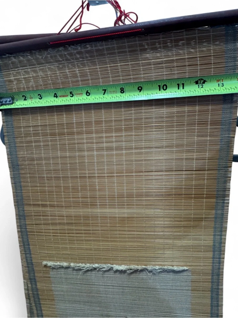 Vintage set of 2 Chinese Bamboo Slat Scrolka 14x20”